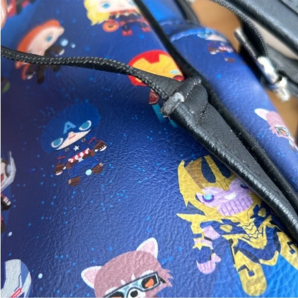 Loungefly Kids Backpack - Blue with Marvel Characters